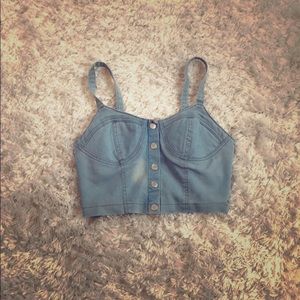 Denim Crop Top